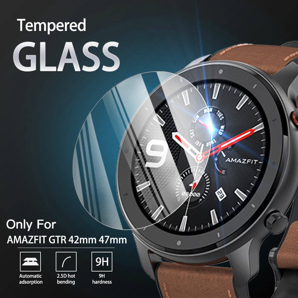 Watch Face Protector - 9H الزجاج المقسى فيلم ل Amazfit
