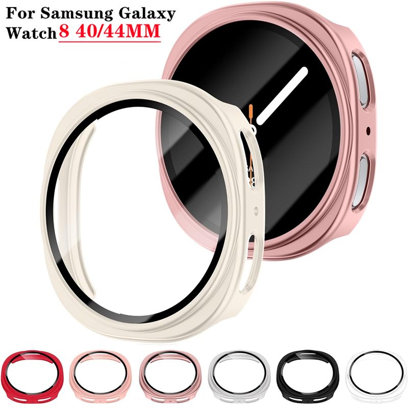 Samsung Smartwatch Accessories - زجاج مقسى + حافظة لساعة سامسونج