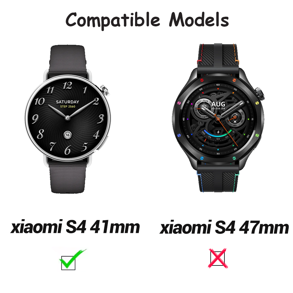 18 مللي متر مضفر المغناطيسي مش - مراجعة Xiaomi Smartwatch S4 Accessories وسعره