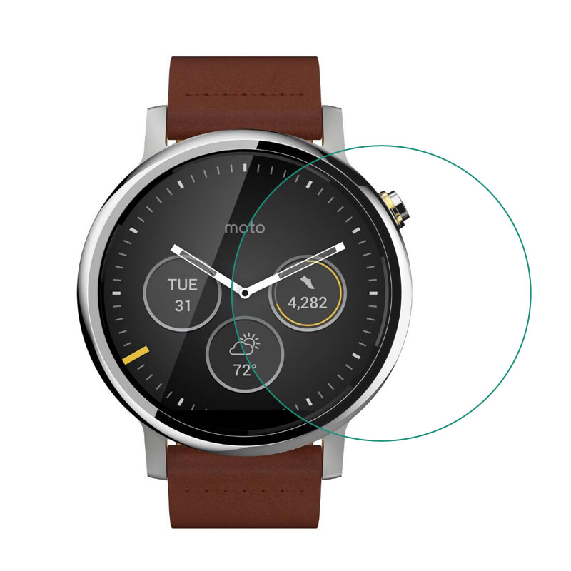 الزجاج المقسى طبقة رقيقة واقية - مراجعة Motorola Smartwatch Accessories وسعره