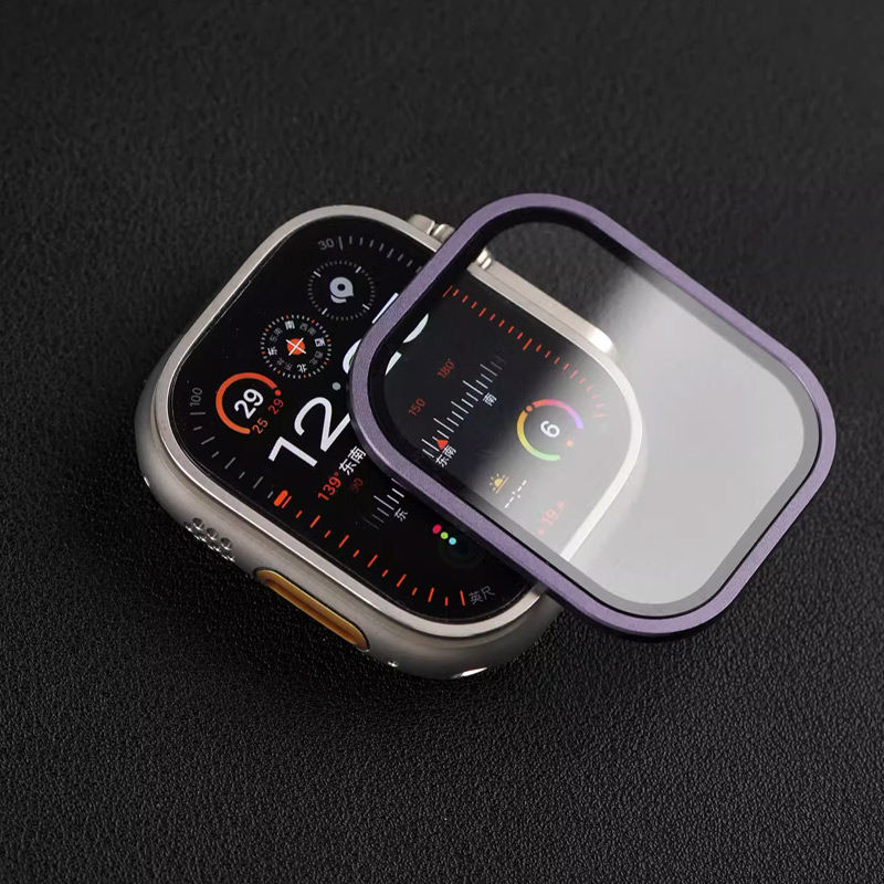 زجاج مقسى لساعة أبل الترا 49 م - مراجعة Watch Case Bumper وسعره