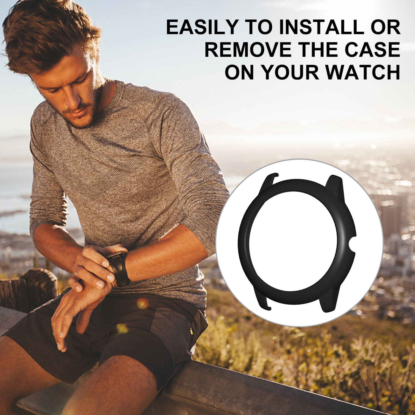 قطعة واحدة من غلاف الساعة المع - مراجعة Smartwatch Case وسعره