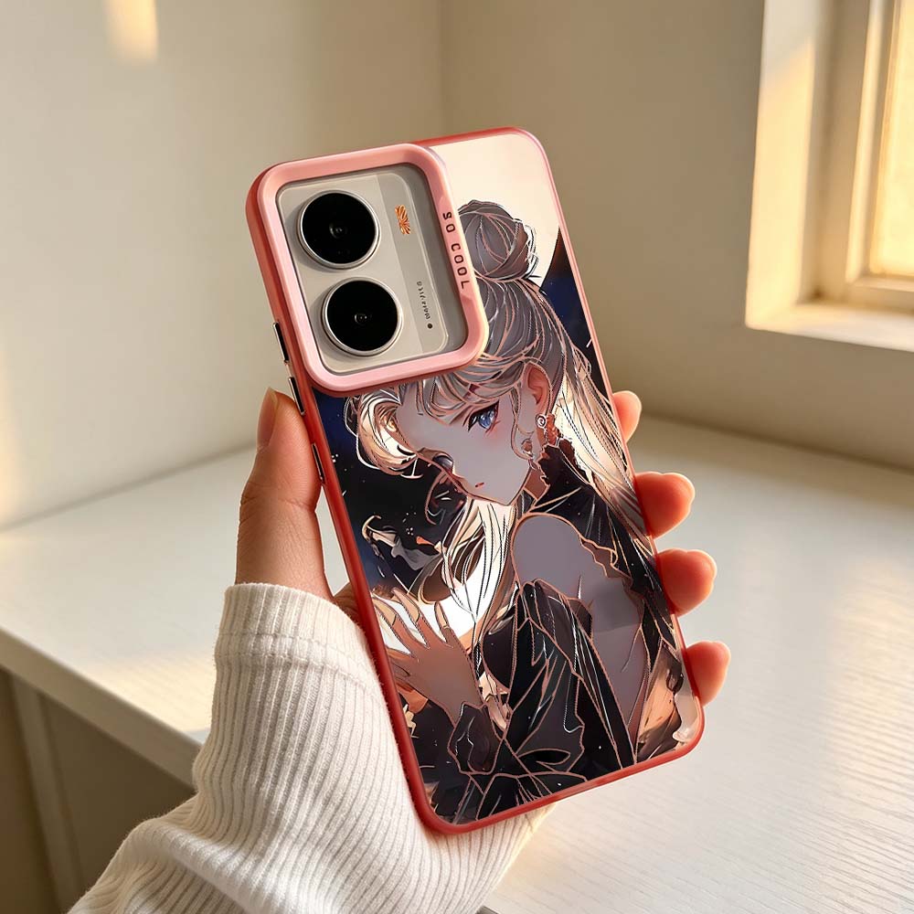 غطاء هاتف ملون فضي بتصميم أنمي - مراجعة Realme C67 وسعره