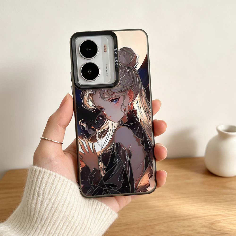 غطاء هاتف ملون فضي بتصميم أنمي - مراجعة Realme C67 وسعره