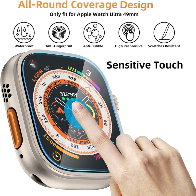 شاشة مضادة للخدش ل iWatch Ultr - مراجعة Watch Case Bumper وسعره