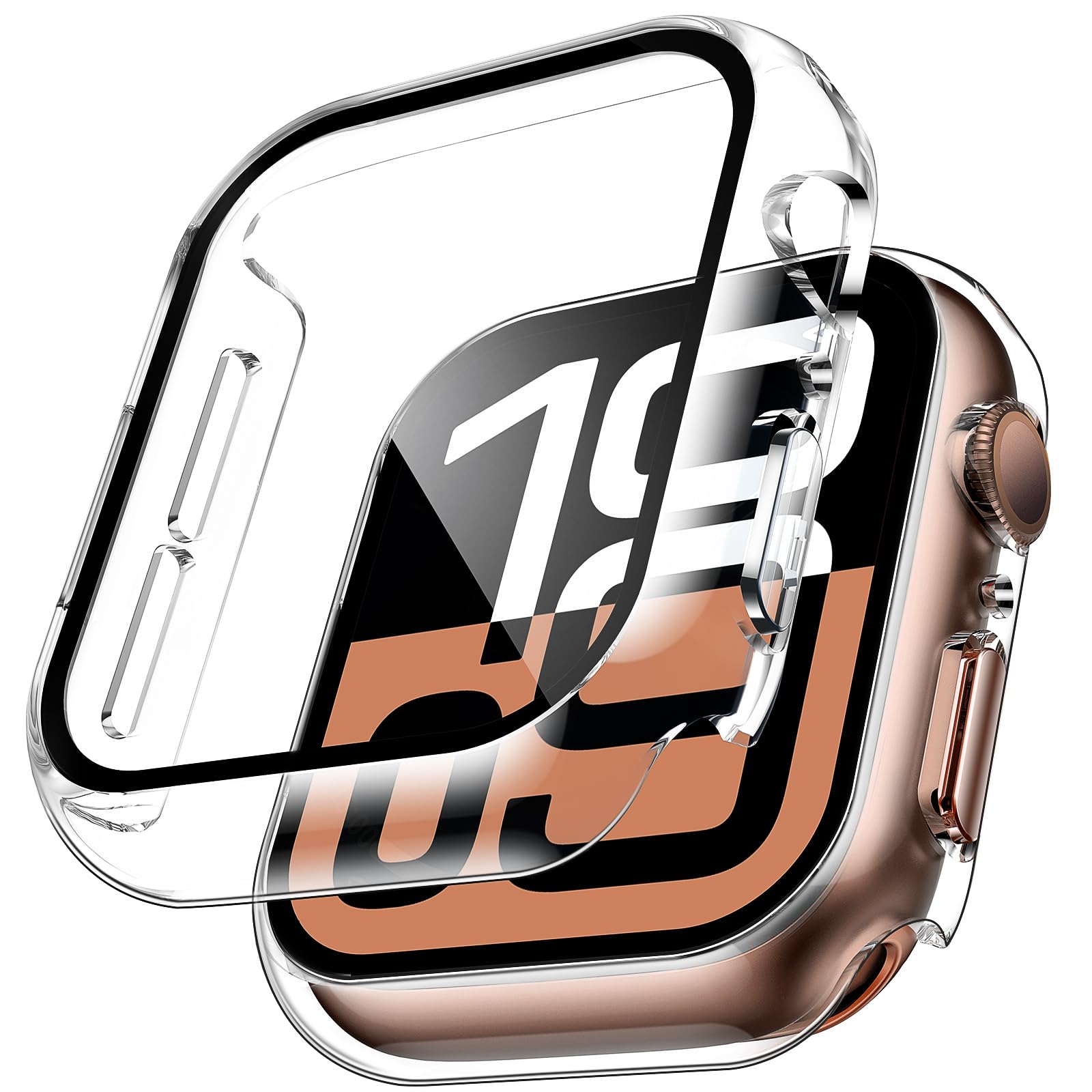 2 قطعة حافظة من الزجاج المقسى  - مراجعة Smartwatch Case وسعره