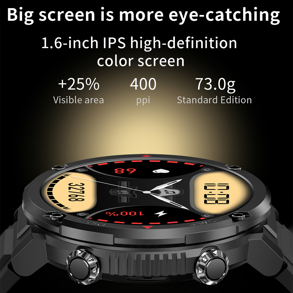 ساعة ذكية 1.6 بوصة 400*400 شاش - مراجعة Smartwatch M Active وسعره