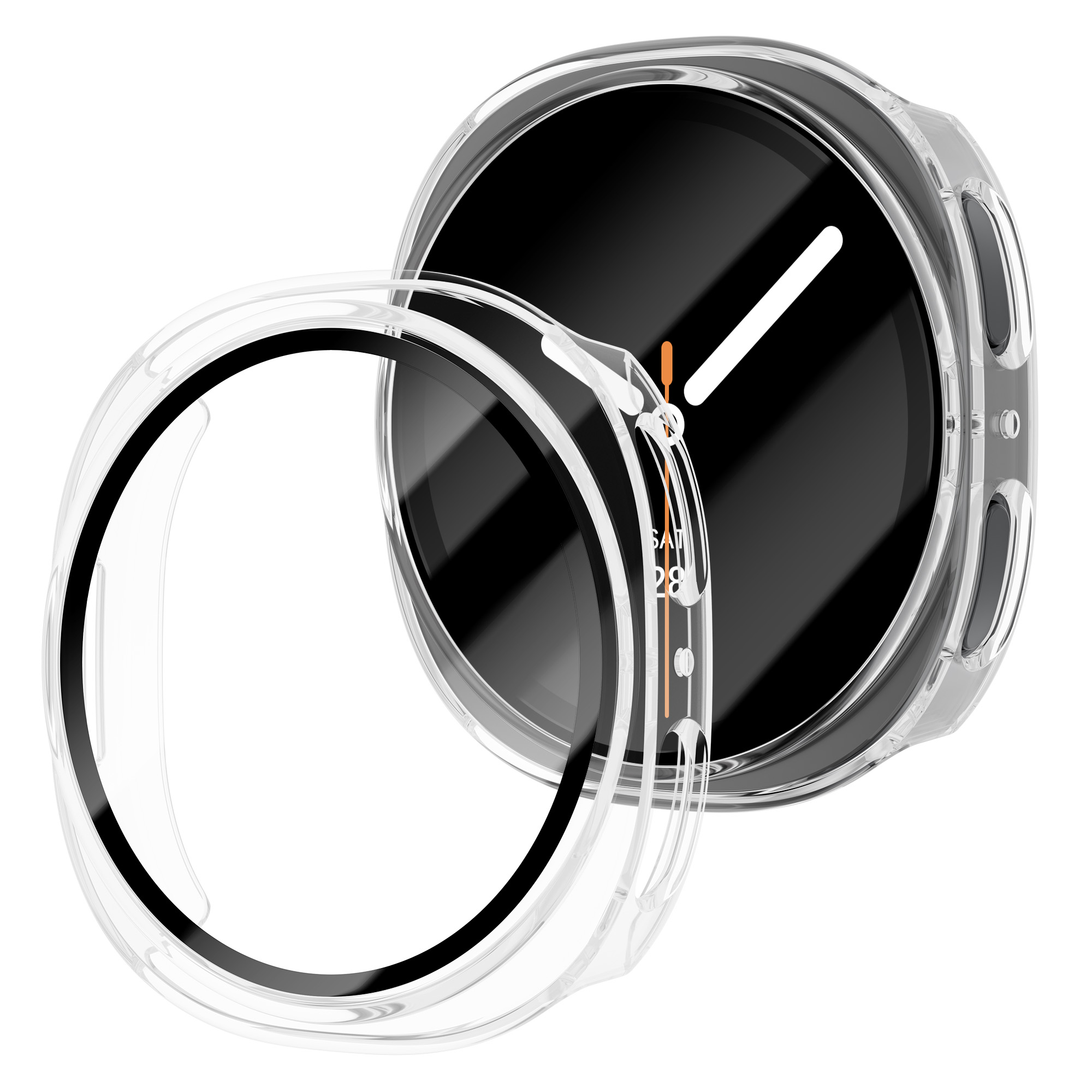 حافظة من الزجاج المقسى + PC لس - مراجعة Samsung Smartwatch Accessories وسعره